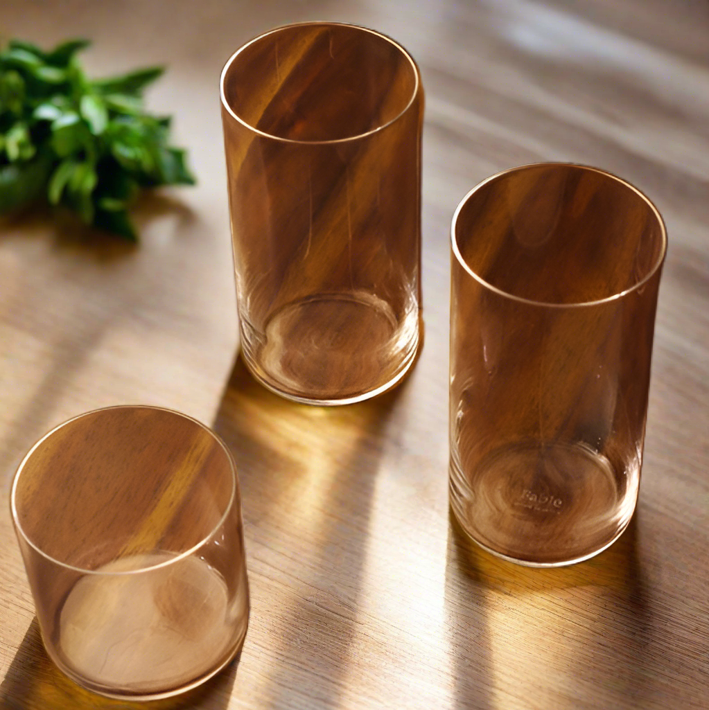 Short Glasses Set of 3