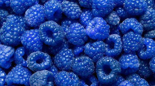 Blue raspberries are red