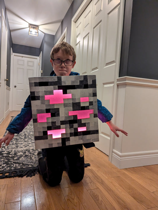 Halloween costume Minecraft block