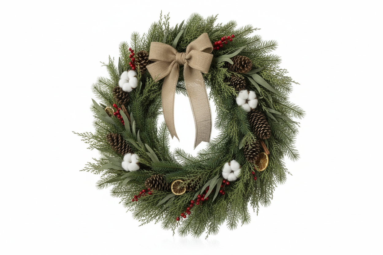 ছুটির দিনের সামনের দরজার পুষ্পস্তবক